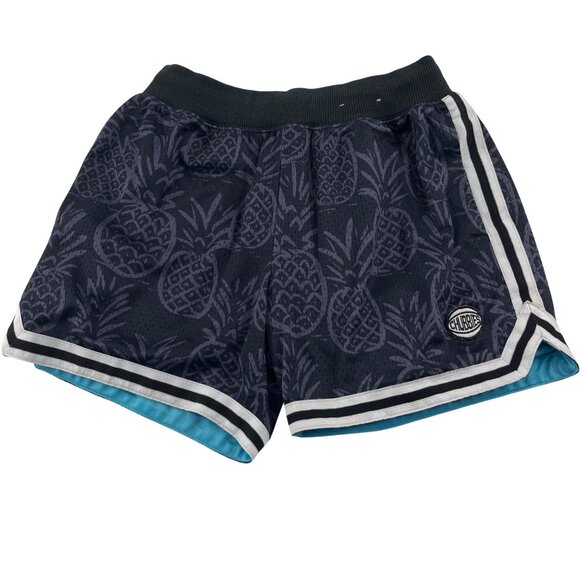 Chubbies Mens Pineapple Print Athletic Shorts Small Blue - Picture 1 of 5